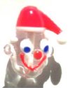 1 24mm Lampwork Santa Head